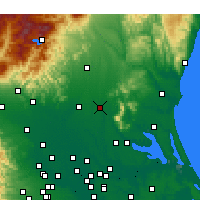 Nearby Forecast Locations - Chikusei - Map