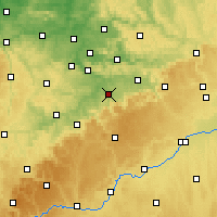 Nearby Forecast Locations - Kirchheim unter Teck - Map