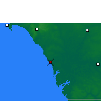 Nearby Forecast Locations - Joal-Fadiouth - Map