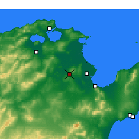 Nearby Forecast Locations - Oued Ellil - Map