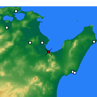 Nearby Forecast Locations - Hammam-Lif - Map