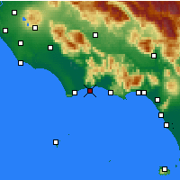 Nearby Forecast Locations - Terracina - Map