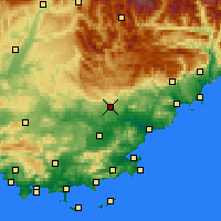 Nearby Forecast Locations - Draguignan - Map