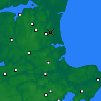 Nearby Forecast Locations - Bælum - Map