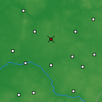 Nearby Forecast Locations - Wysokie Mazowieckie - Map