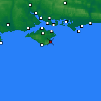 Nearby Forecast Locations - Shanklin - Map