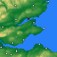 Nearby Forecast Locations - Dundee - Map
