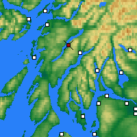 Nearby Forecast Locations - Loch Awe - Map