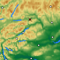Nearby Forecast Locations - Loch Tummel - Map