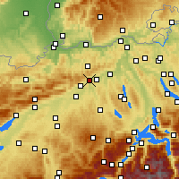 Nearby Forecast Locations - Olten - Map