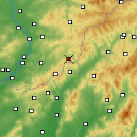 Nearby Forecast Locations - Štítná nad Vláří-Popov - Map