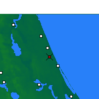 Nearby Forecast Locations - Daytona Beach - Map