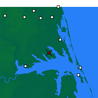 Nearby Forecast Locations - Elizabeth City - Map