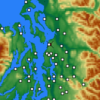 Nearby Forecast Locations - Everett - Map