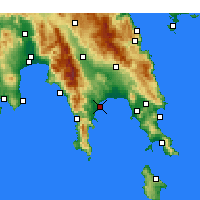 Nearby Forecast Locations - Gytheio - Map