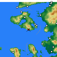 Nearby Forecast Locations - Plomari - Map