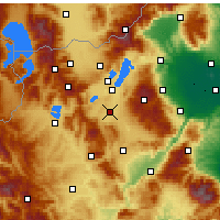 Nearby Forecast Locations - Ptolemaida - Map