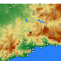 Nearby Forecast Locations - Antequera - Map