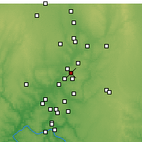 Nearby Forecast Locations - Franklin - Map