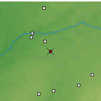 Nearby Forecast Locations - Kokomo - Map