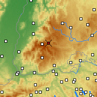 Nearby Forecast Locations - Hinterzarten - Map