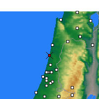 Nearby Forecast Locations - Netanya - Map