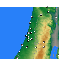 Nearby Forecast Locations - Bnei Brak - Map