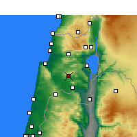 Nearby Forecast Locations - Nazareth - Map