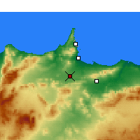 Nearby Forecast Locations - Nador - Map