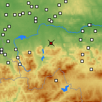 Nearby Forecast Locations - Andrychów - Map