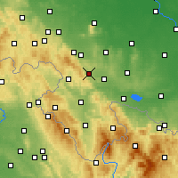 Nearby Forecast Locations - Żdanów - Map