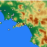 Nearby Forecast Locations - Cava de' Tirreni - Map