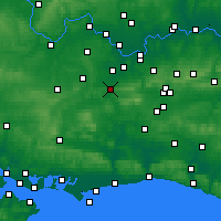 Nearby Forecast Locations - Guildford - Map