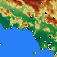 Nearby Forecast Locations - Minturno - Map