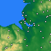 Nearby Forecast Locations - Bootle - Map