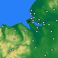 Nearby Forecast Locations - Greasby - Map