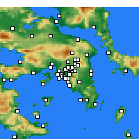 Nearby Forecast Locations - Zografou - Map