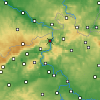 Nearby Forecast Locations - Děčín - Map