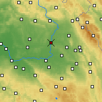 Nearby Forecast Locations - Hradec Králové - Map