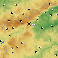 Nearby Forecast Locations - Klášterec nad Ohří - Map