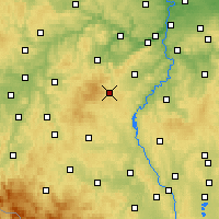 Nearby Forecast Locations - Příbram - Map