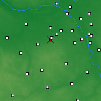 Nearby Forecast Locations - Grodzisk Mazowiecki - Map