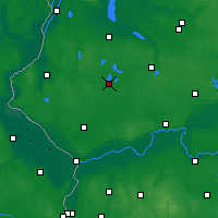 Nearby Forecast Locations - Myślibórz - Map