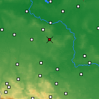 Nearby Forecast Locations - Polkowice - Map