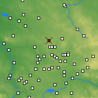 Nearby Forecast Locations - Tarnowskie Góry - Map
