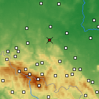 Nearby Forecast Locations - Złotoryja - Map