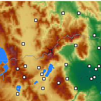 Nearby Forecast Locations - Voras Mountains - Map
