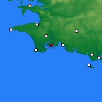 Nearby Forecast Locations - Bénodet - Map