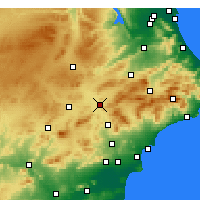 Nearby Forecast Locations - Villena - Map
