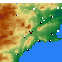 Nearby Forecast Locations - Totana - Map